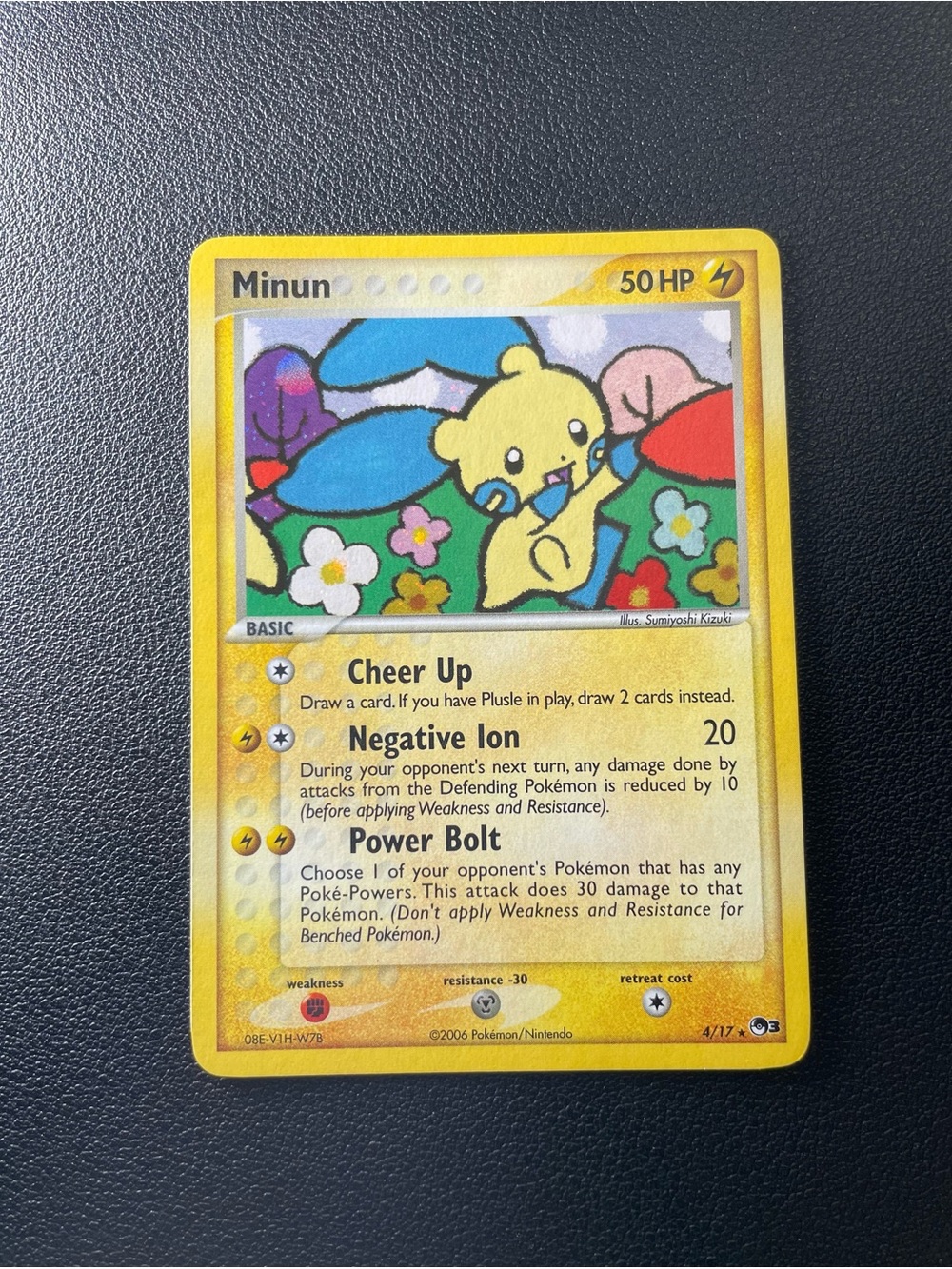 Minun #4/17/Holo/Pokemon POP Series 3